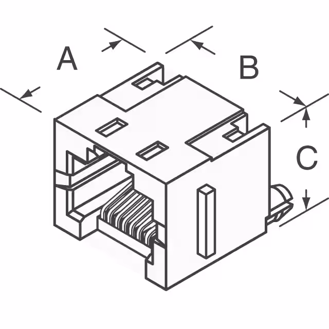 RJHSE-3081 Amphenol ICC (Commercial Products)  Jack per connettori modulari